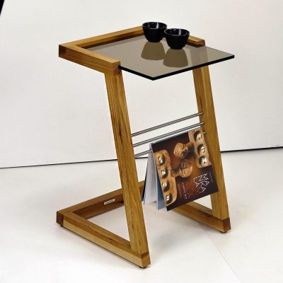 solid wood side table